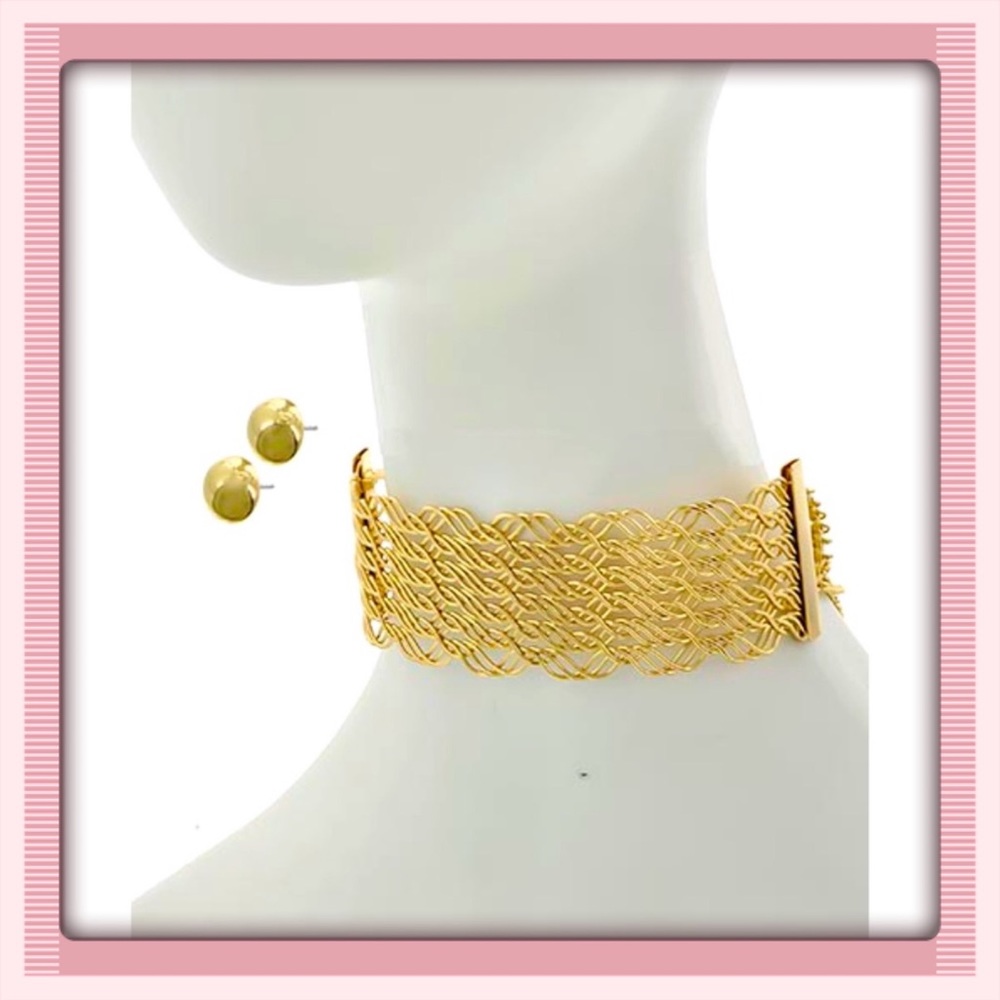🪴Choker Earrings Set
